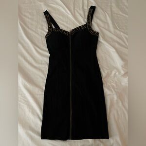 Forever 21 Elegant Black Studded Dress size small